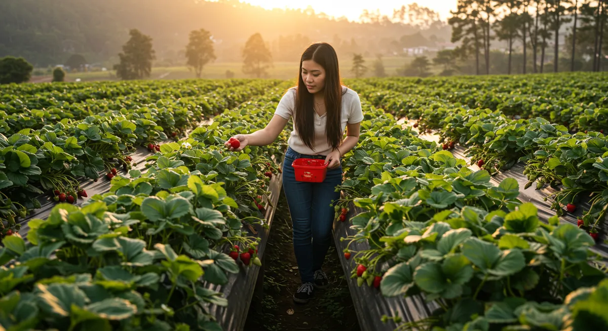Your Guide to Baguio Strawberry Picking