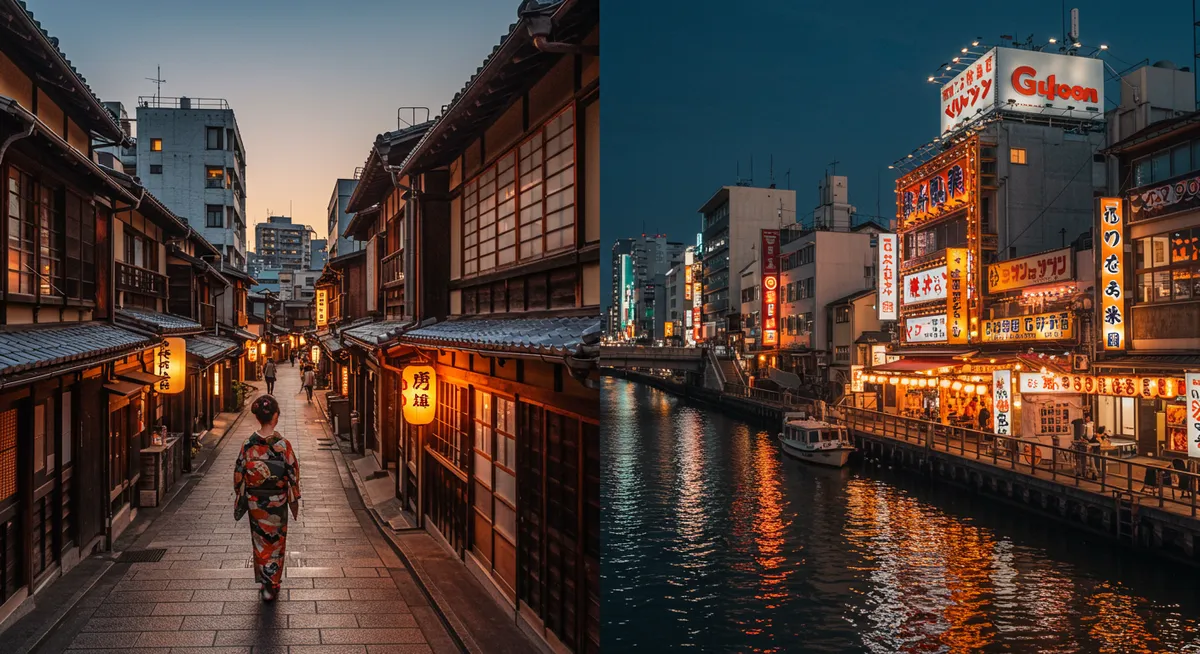 Gion vs Dotonbori: Kyoto's Charm or Osaka's Buzz?