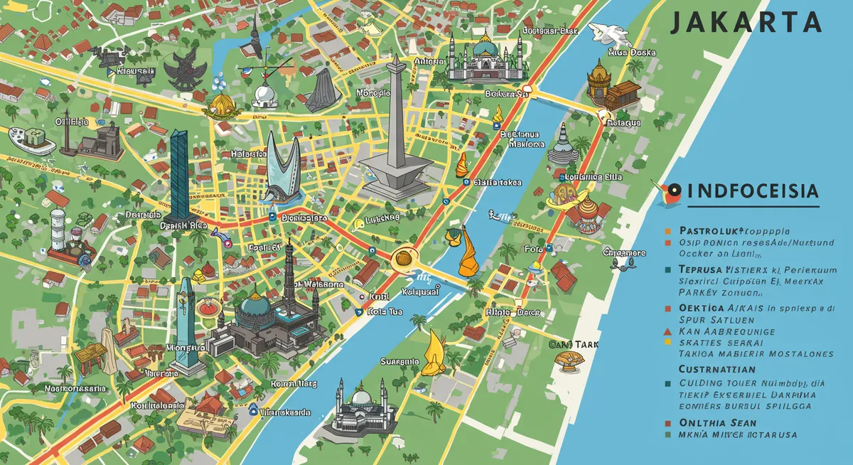 Jakarta Attractions Map & Guide: Explore the City