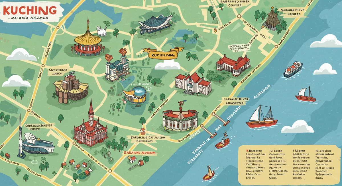 Kuching Attractions Map: Your Essential Guide