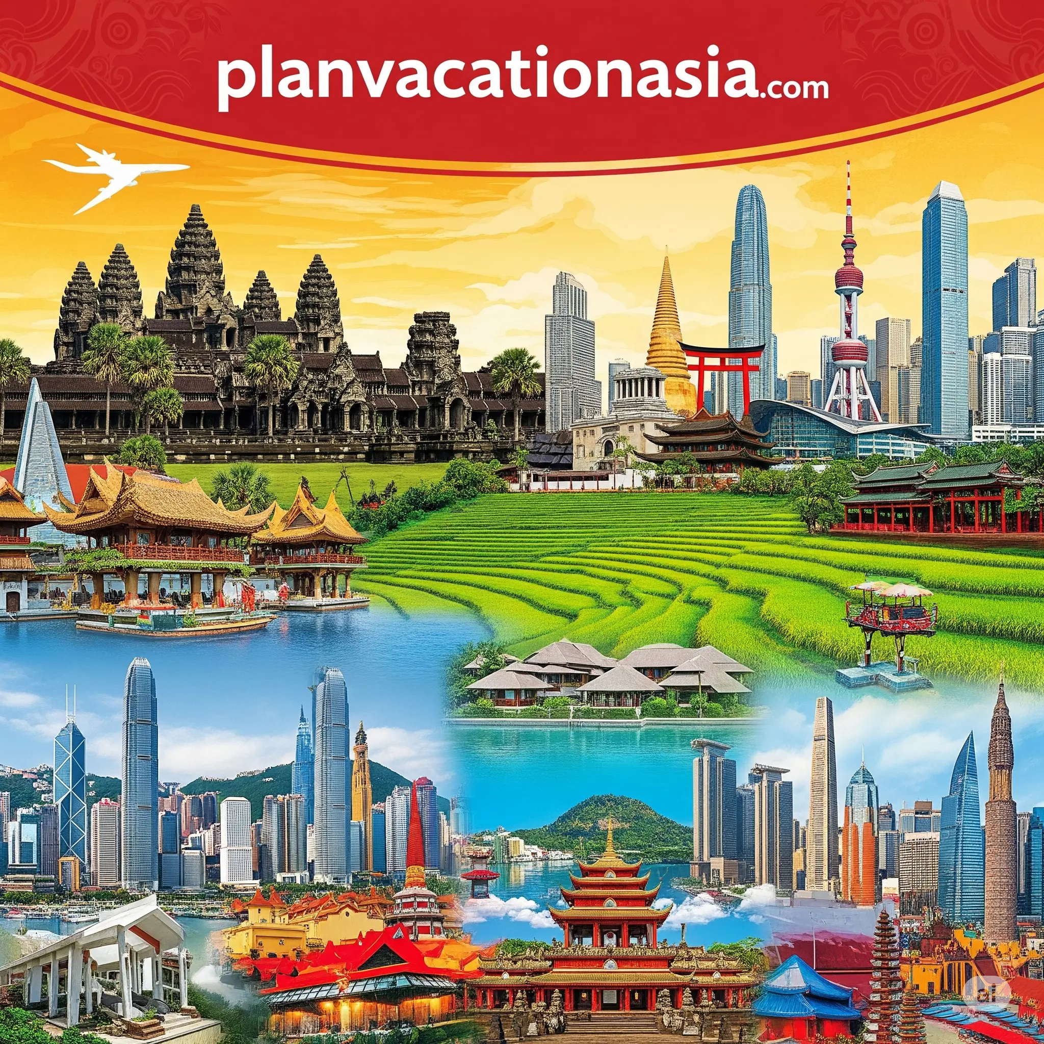 Stunning Asian landscape showing temples, mountains, and traditional architecture representing the diverse destinations covered in our Asia travel guides